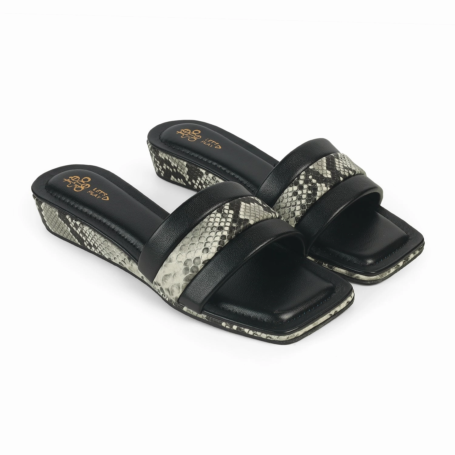 Sandals From Mexico Tresmode Kelo Black Women's Dress Small Wedge Sandals