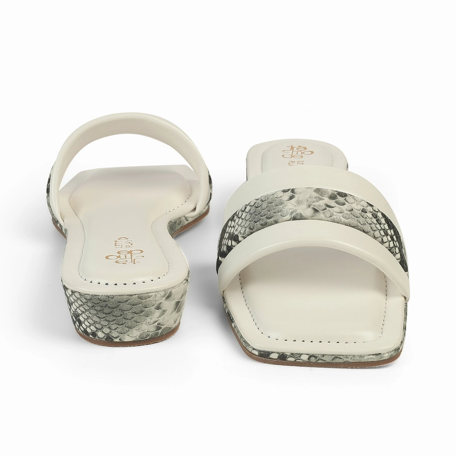 Tresmode Kelo White Women's Dress Small Wedge Sandals Tie Up Platform Sandals