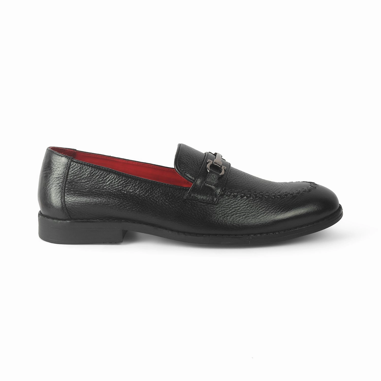 Flatform Loafers Tresmode Malwa Black Men's Leather Loafers
