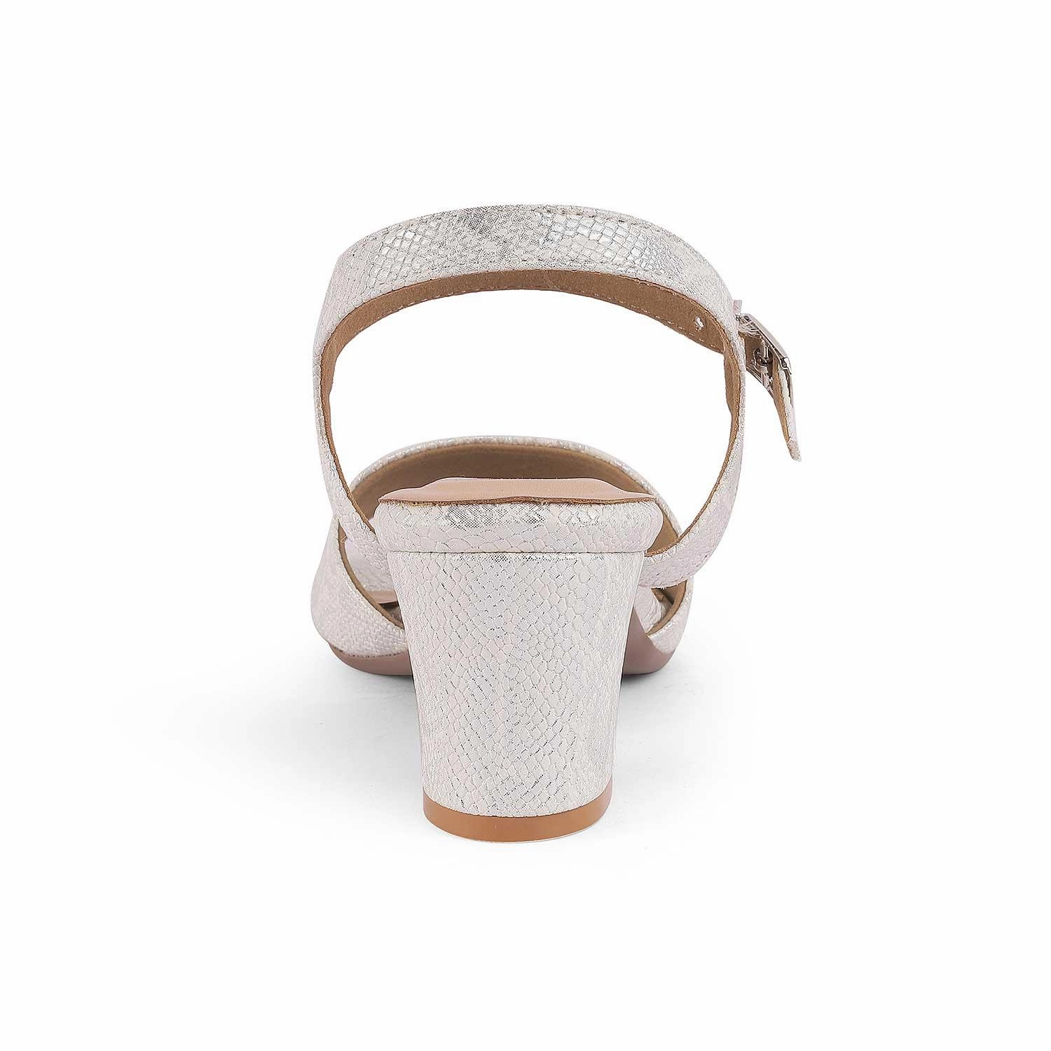 Slides Sandals Tresmode Sanrep White Women's Dress Block Heel Sandals