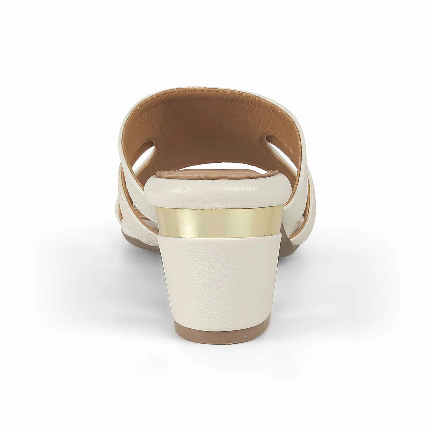 Sandals Family Resorts Tresmode Slick White Women's Dress Block Heel Sandals