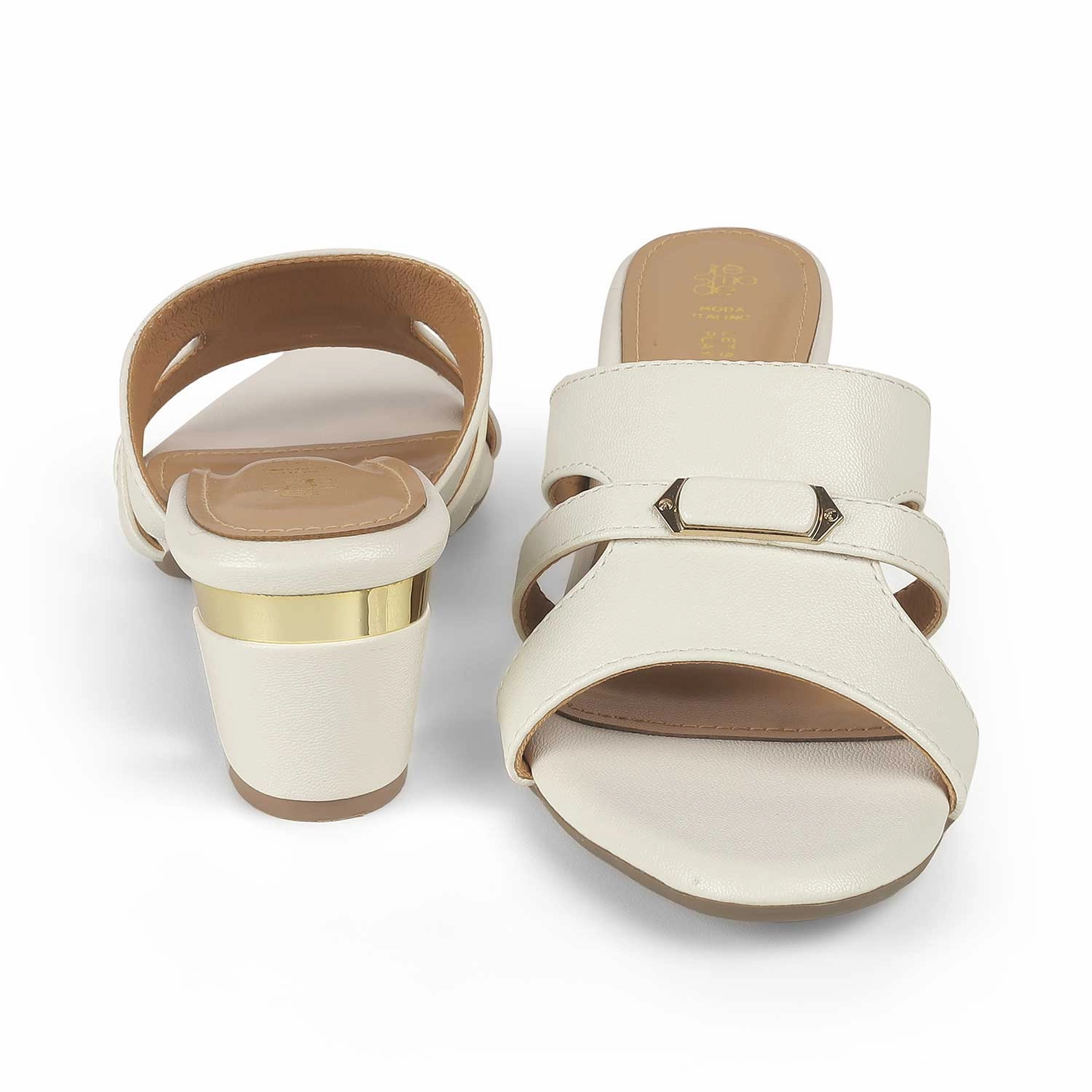 Tresmode Slick White Women's Dress Block Heel Sandals Sandals Olukai