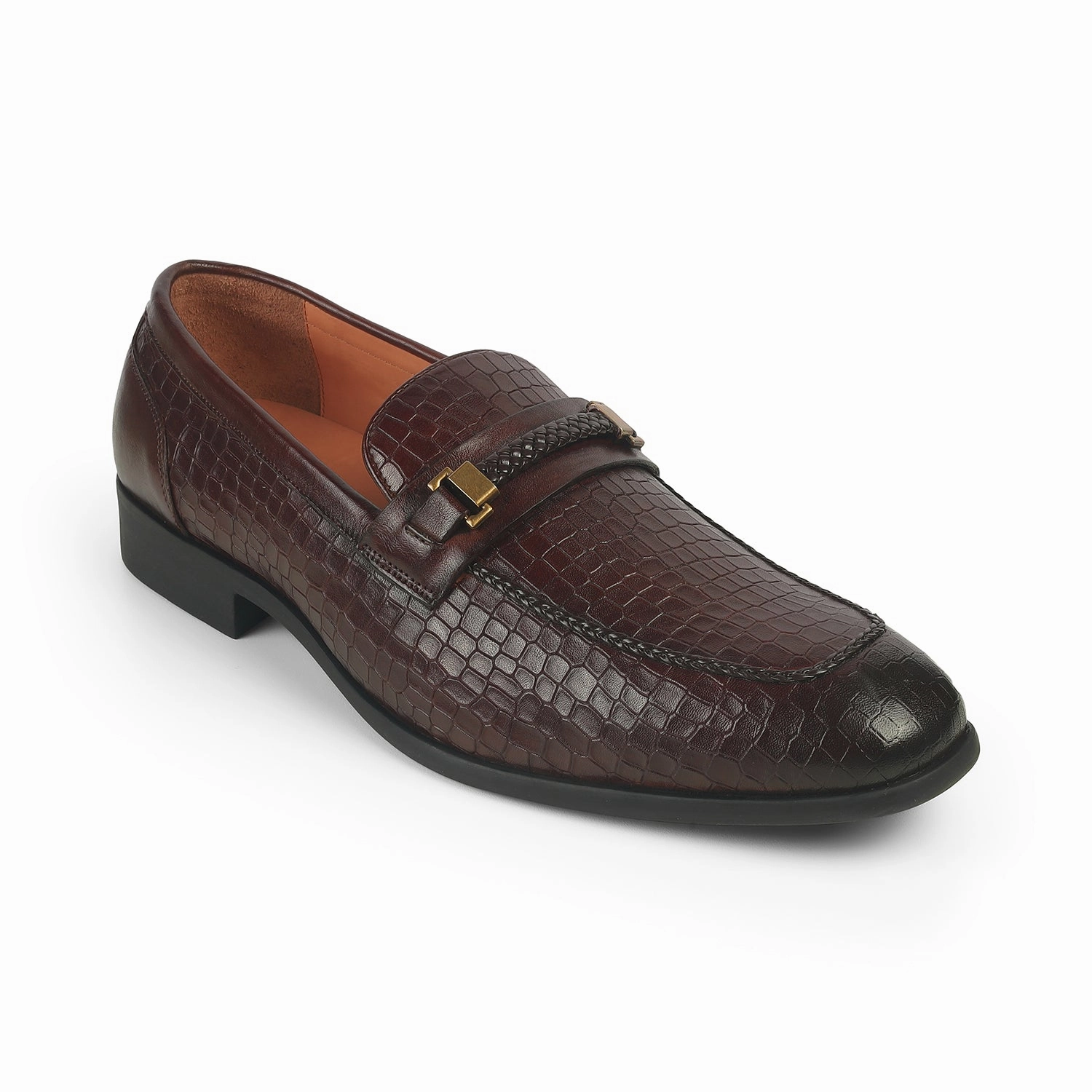 Loafers Flats Tresmode Sweb Brown Men's Leather Loafers