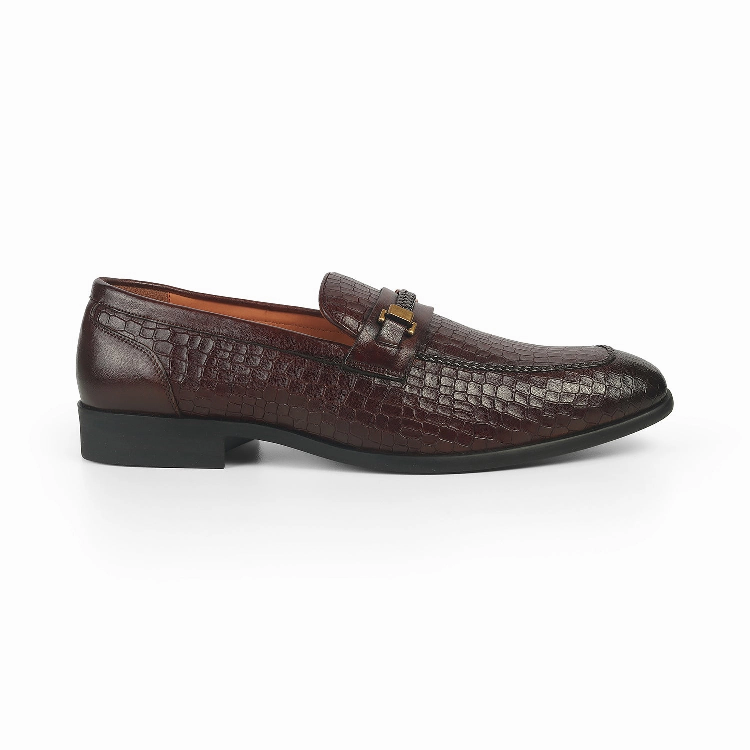 Pathy Leather Loafers Tresmode Sweb Brown Men's Leather Loafers