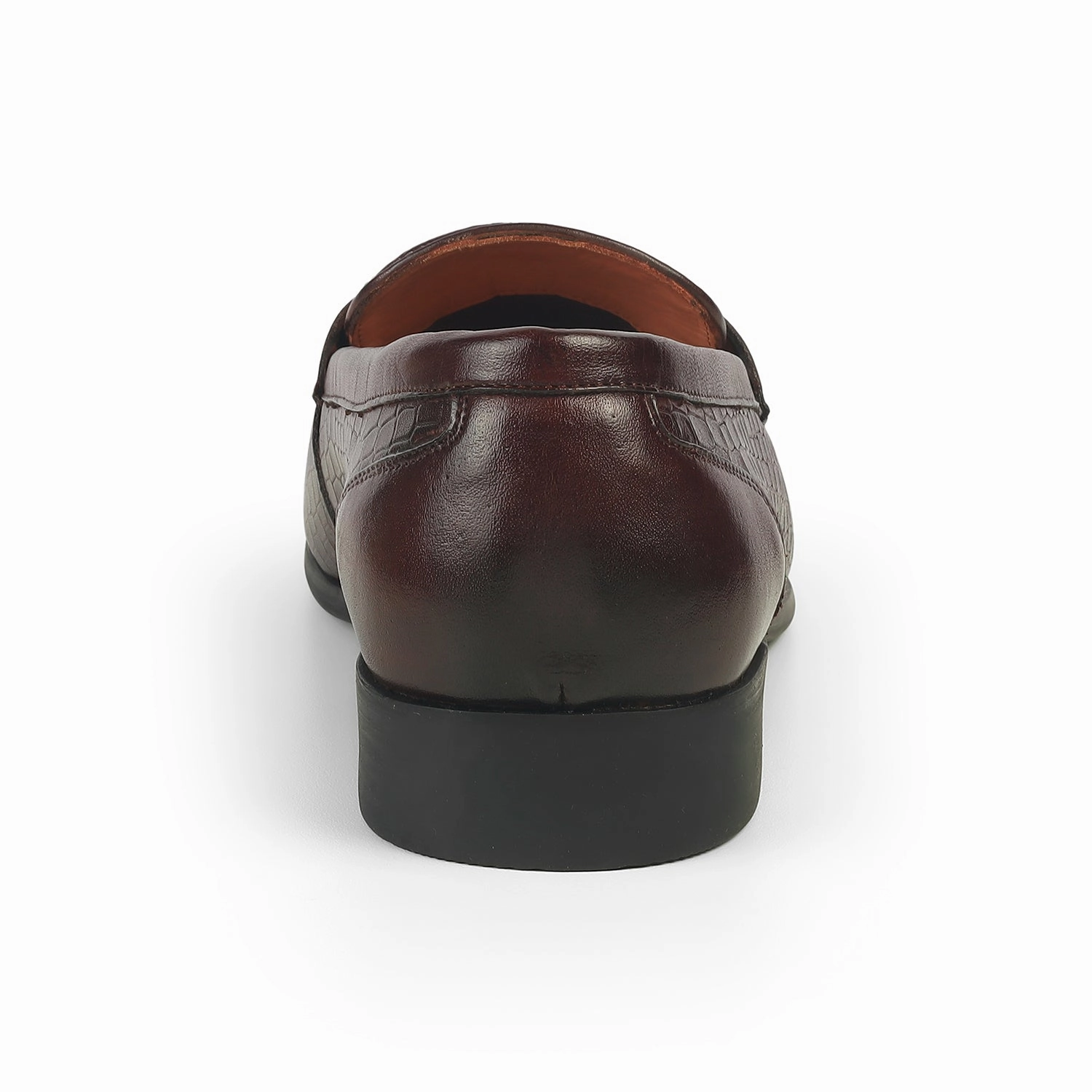 Tresmode Sweb Brown Men's Leather Loafers Belgian Loafers With Tuxedo