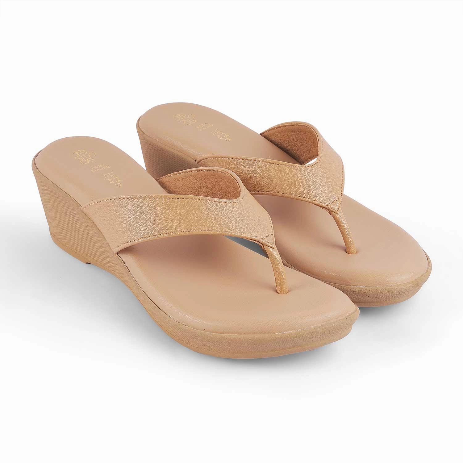 Tresmode Terni Beige Women's Casual Wedge Sandals Keen Water Sandals