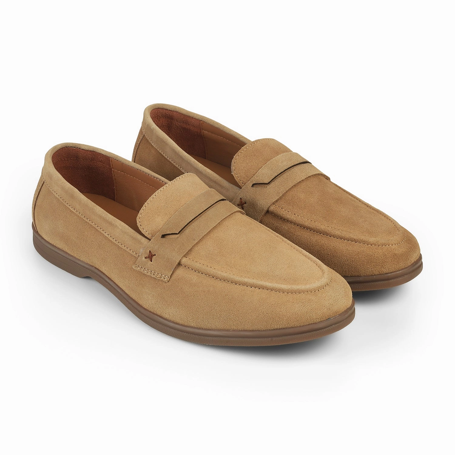 Do Marten Loafers Tresmode Veni Beige Men's Suede Leather Loafers