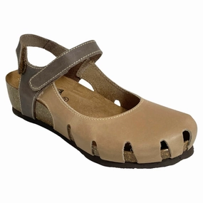 Cross Sandals Sabatini Elizabeth Beige/Fango Crazy Sandal (Women's)