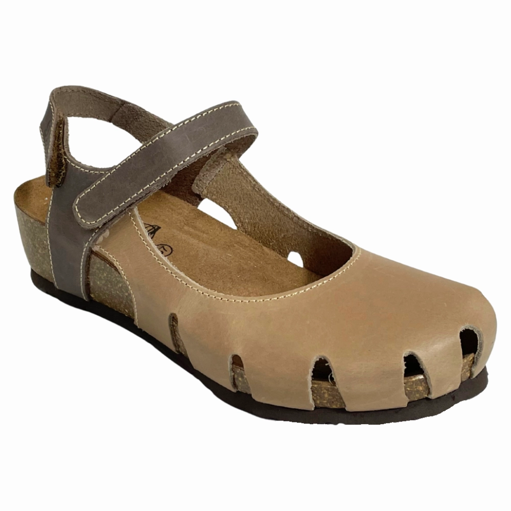 Sabatini Elizabeth Beige/Fango Crazy Sandal (Women's) Prada Sandals