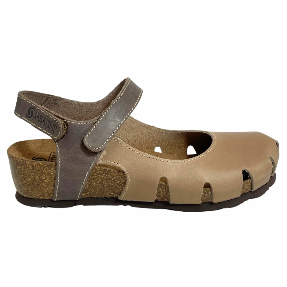 Sabatini Elizabeth Beige/Fango Crazy Sandal (Women's) Sandals For The Beach
