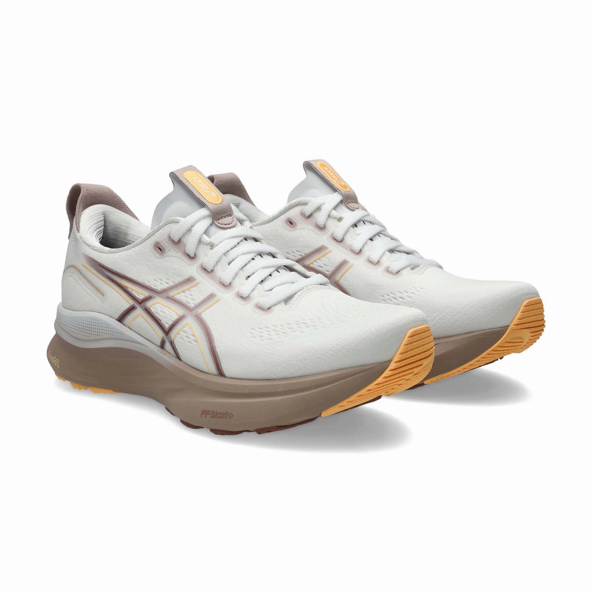 ASICS | Women's Gel-Kayano 32 Running Shoes - White/Orange Glow Asics Exos Wrestling Shoes