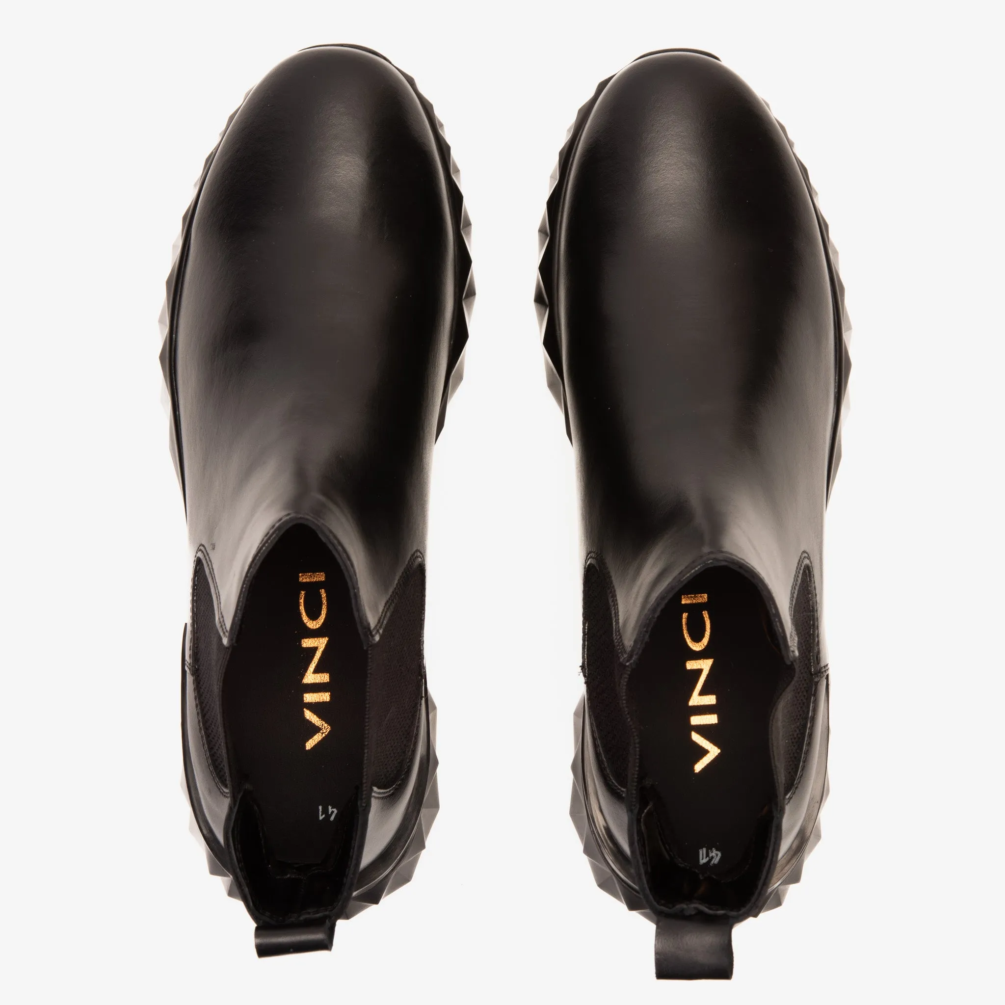 The Apex Black Leather Men Chelsea Boot Chelsea Boots Zipper