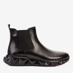 The Apex Black Leather Men Chelsea Boot Chelsea Boots London Shop