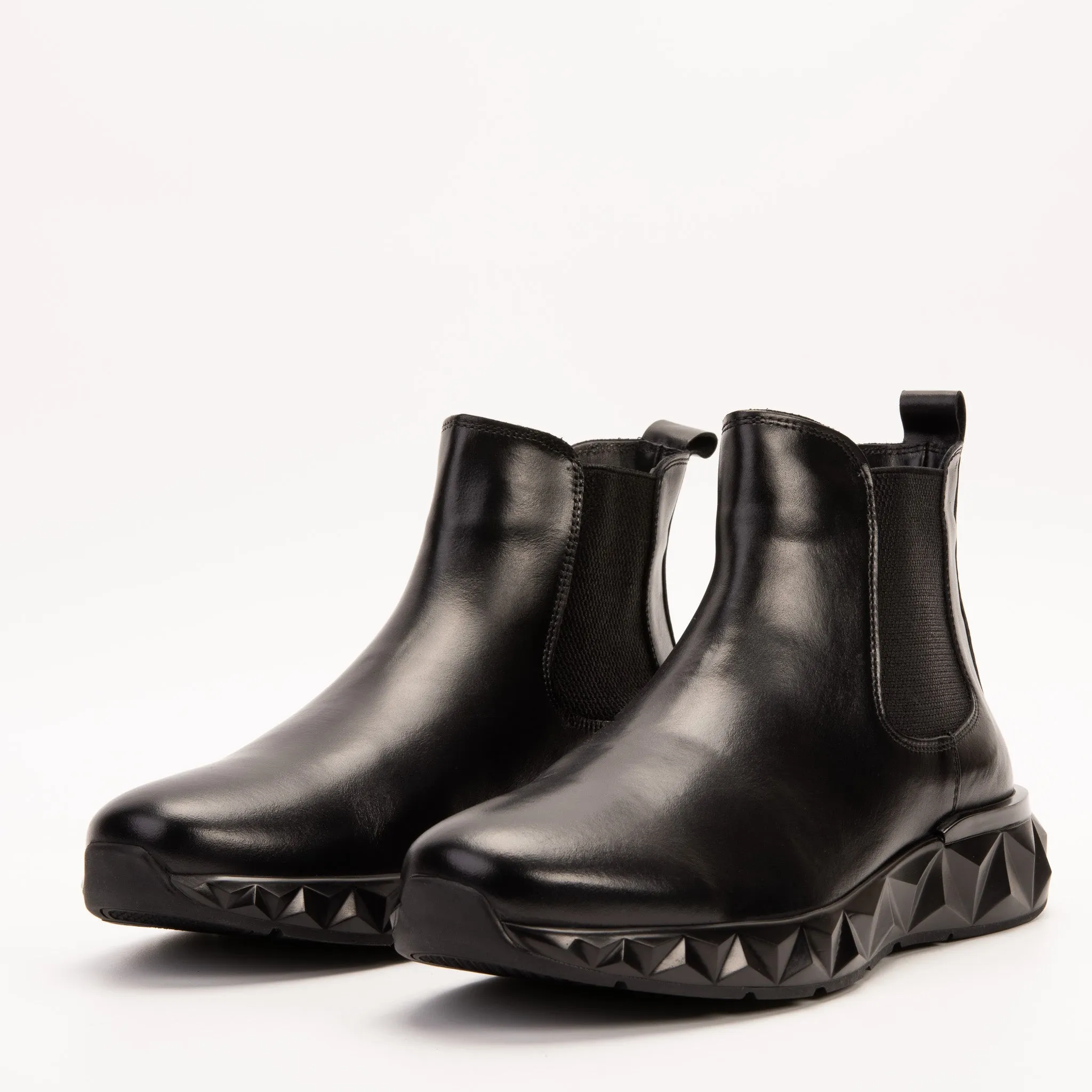 Equestrian Chelsea Boots The Apex Black Leather Men Chelsea Boot