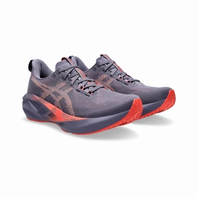 Old Asics Cheer Shoes Women's - ASICS Novablast 5 - Greyish Purple/Coral Reef