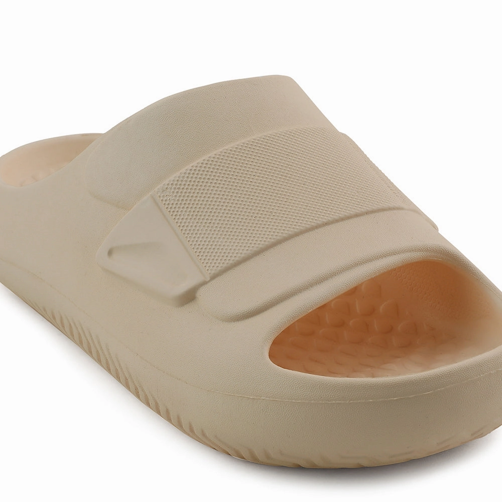 A-HA Khaki Casual Slides For Men DREAMWALKM By Liberty Altrd State Slippers