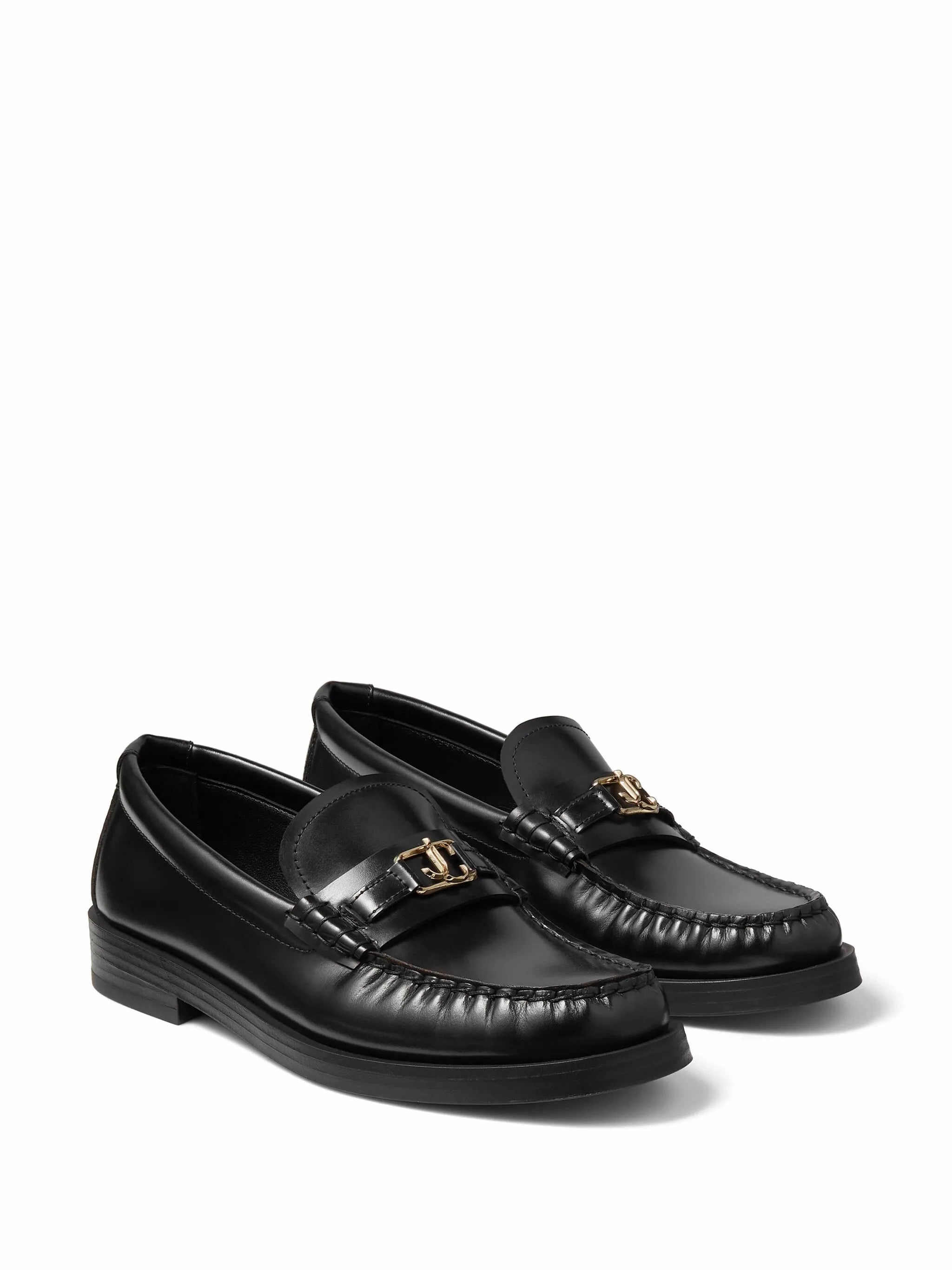 Elias Loafers Addie logo-plaque leather loafers