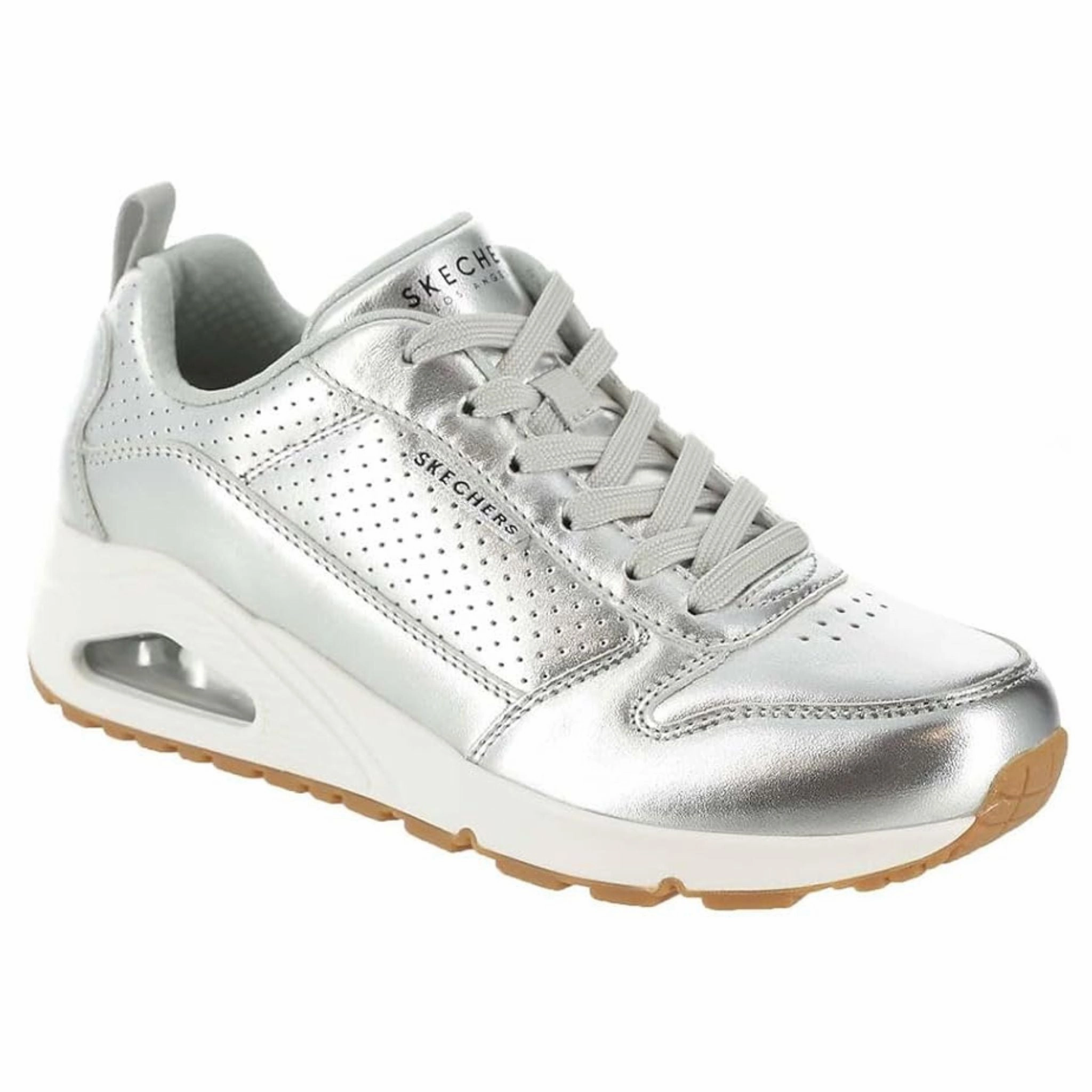 Skechers Women's 177109 Uno Metallixs Silver Casual Shoes El Paso