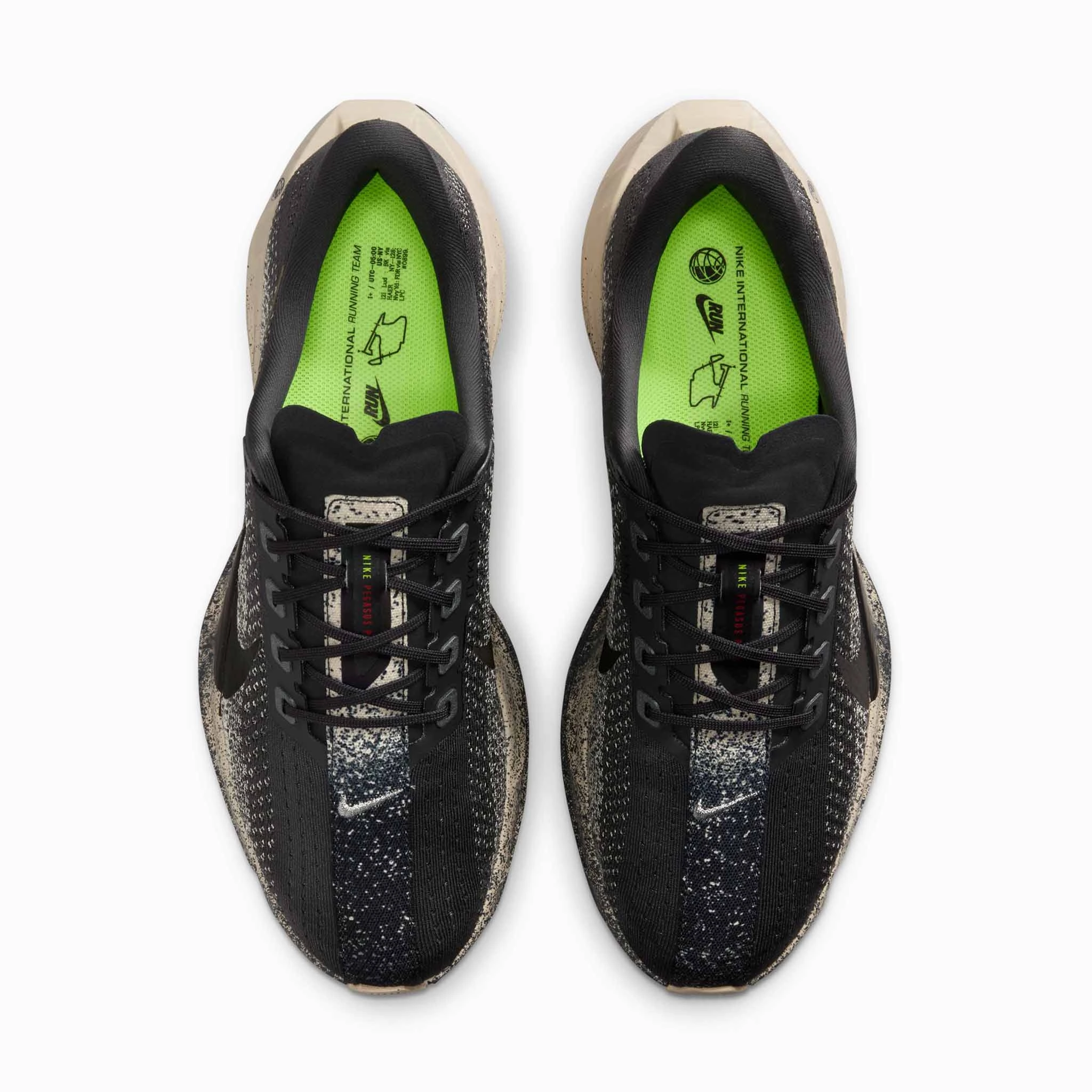 Nike | Men's Pegasus Plus Road Running Shoes - Oatmeal/Black-Anthracite-Volt Jordan And Nike Shoes