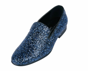 Best Shoes For Standing All Day Frederico Leone FS-355 Sparkle Fancy Shoes Blue