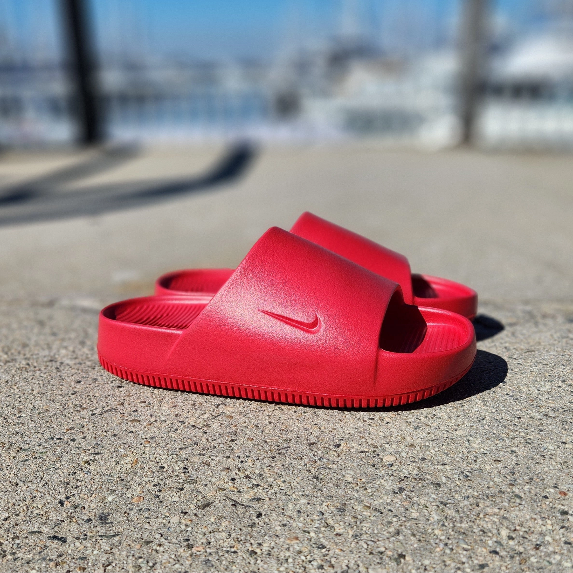 Nike Calm Slides 'RED OCTOBER' Time Slippers