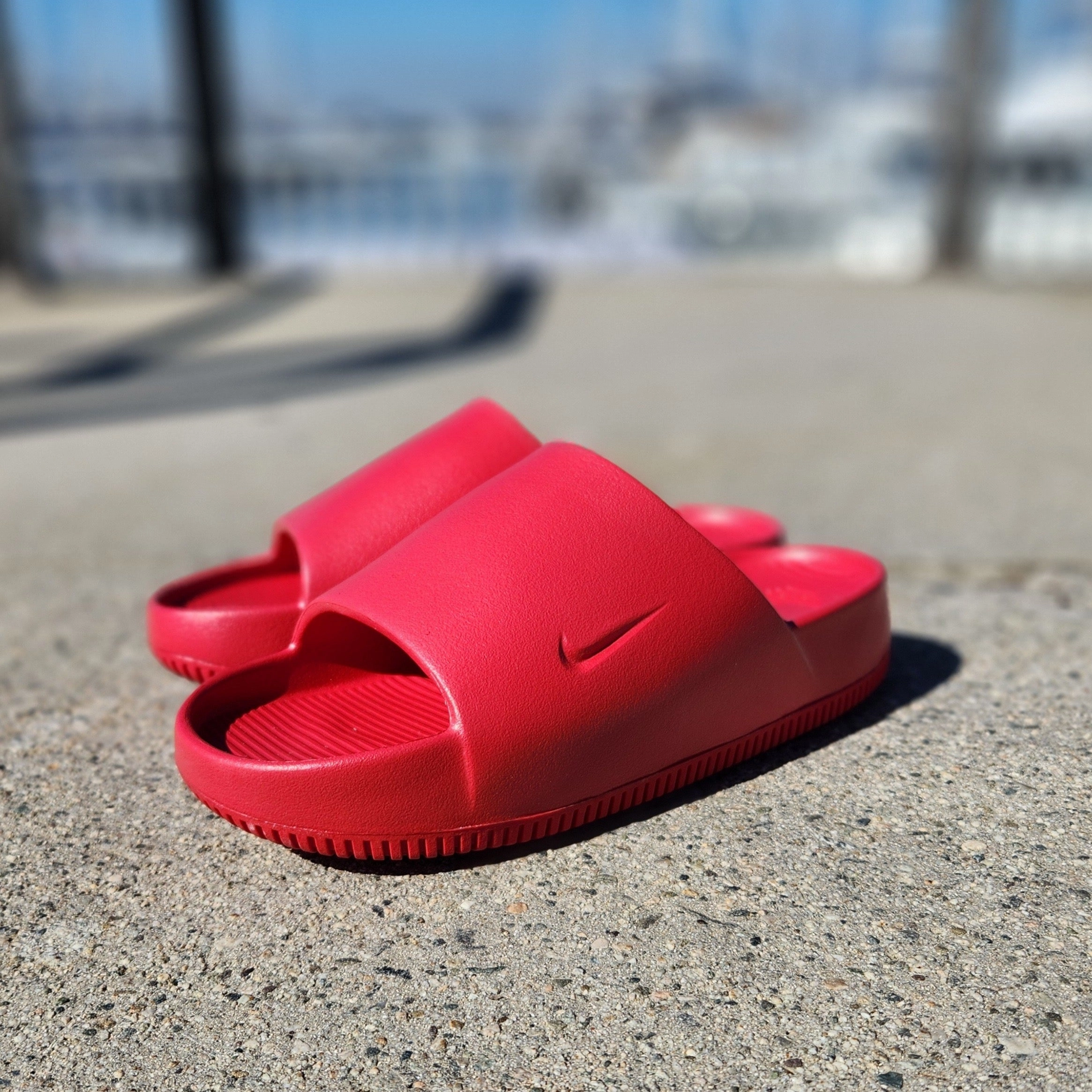 Nike Calm Slides 'RED OCTOBER' Bathrobe Slippers