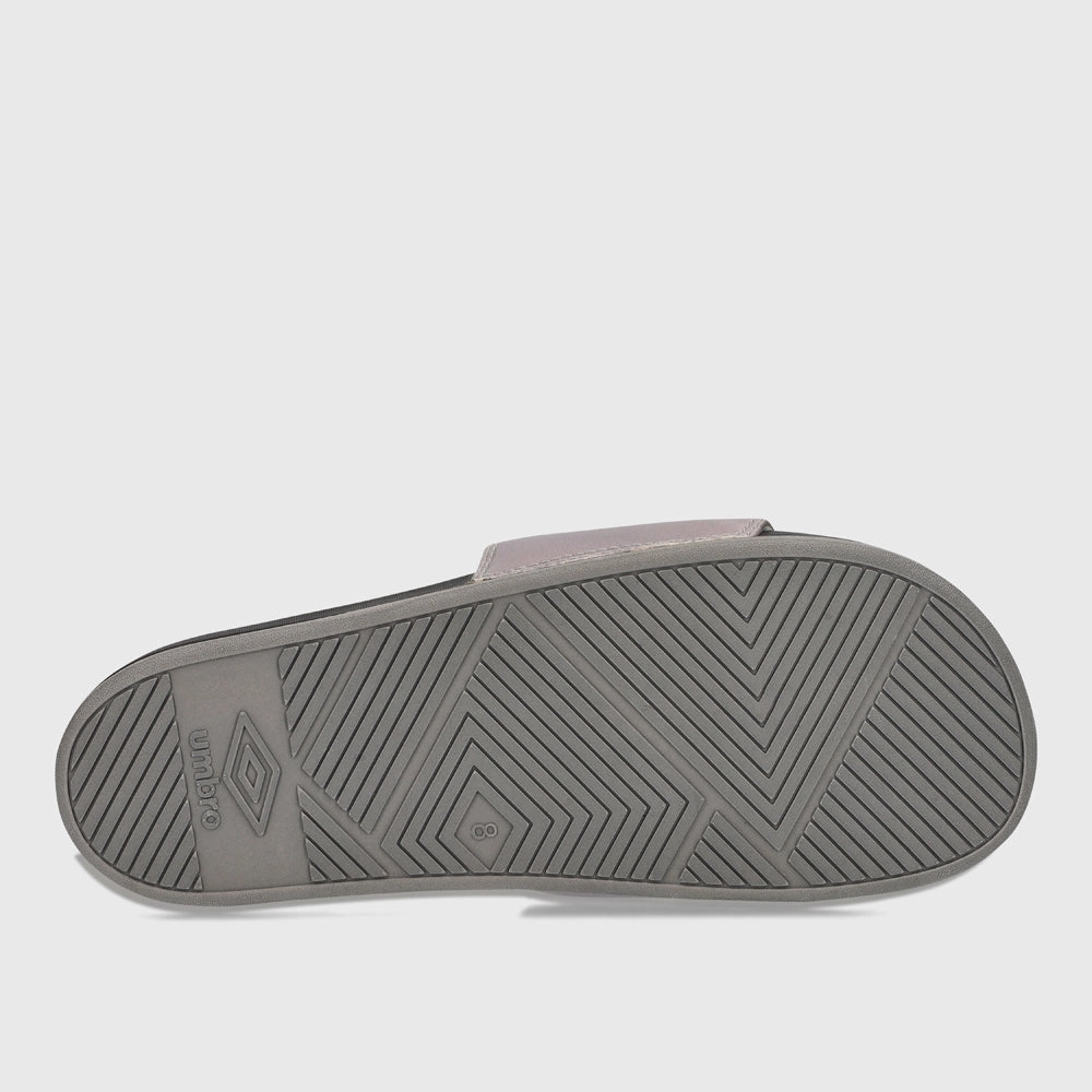 Umbro Mens Slide Sandals Grey Fliffy Slippers