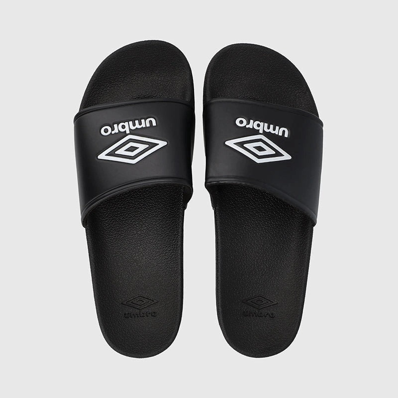 Umbro Mens Sport Slides Black Acupuncture Slippers