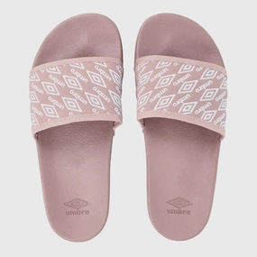 Slippers With Hard Soles Umbro Womens Embossed Slide Sandals Beige