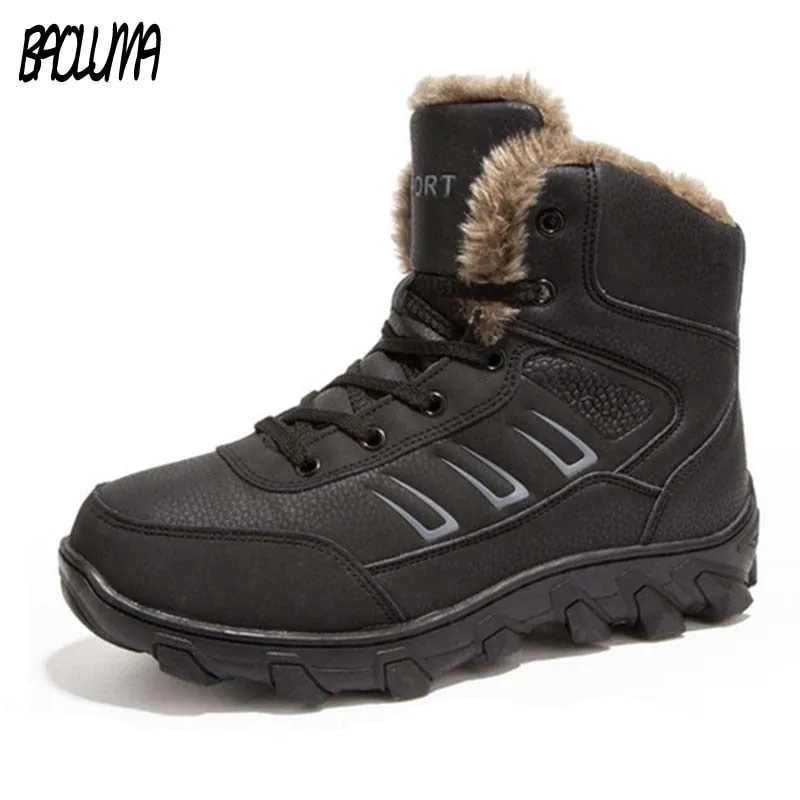 Genuine Leather Men Winter Boots Combat Ankle Boots Work Breathable Durable Men Army Forces Rubber Mid-calf High Top Boots Shoes Chelsea Boots Outfit Ideas