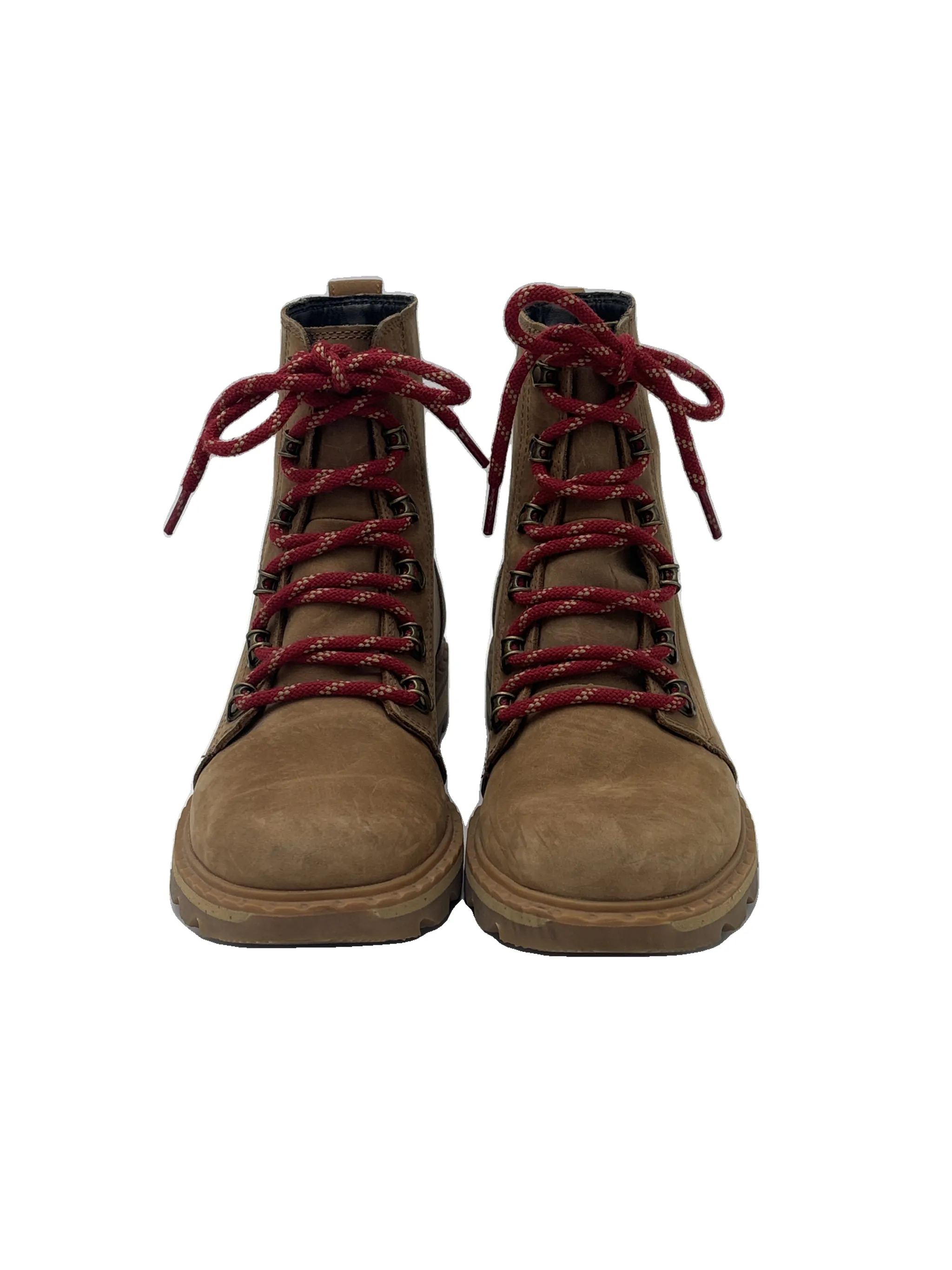 Combat Boots With Zipper In Front Boots Combat By Sorel In Brown, Size: 7.5