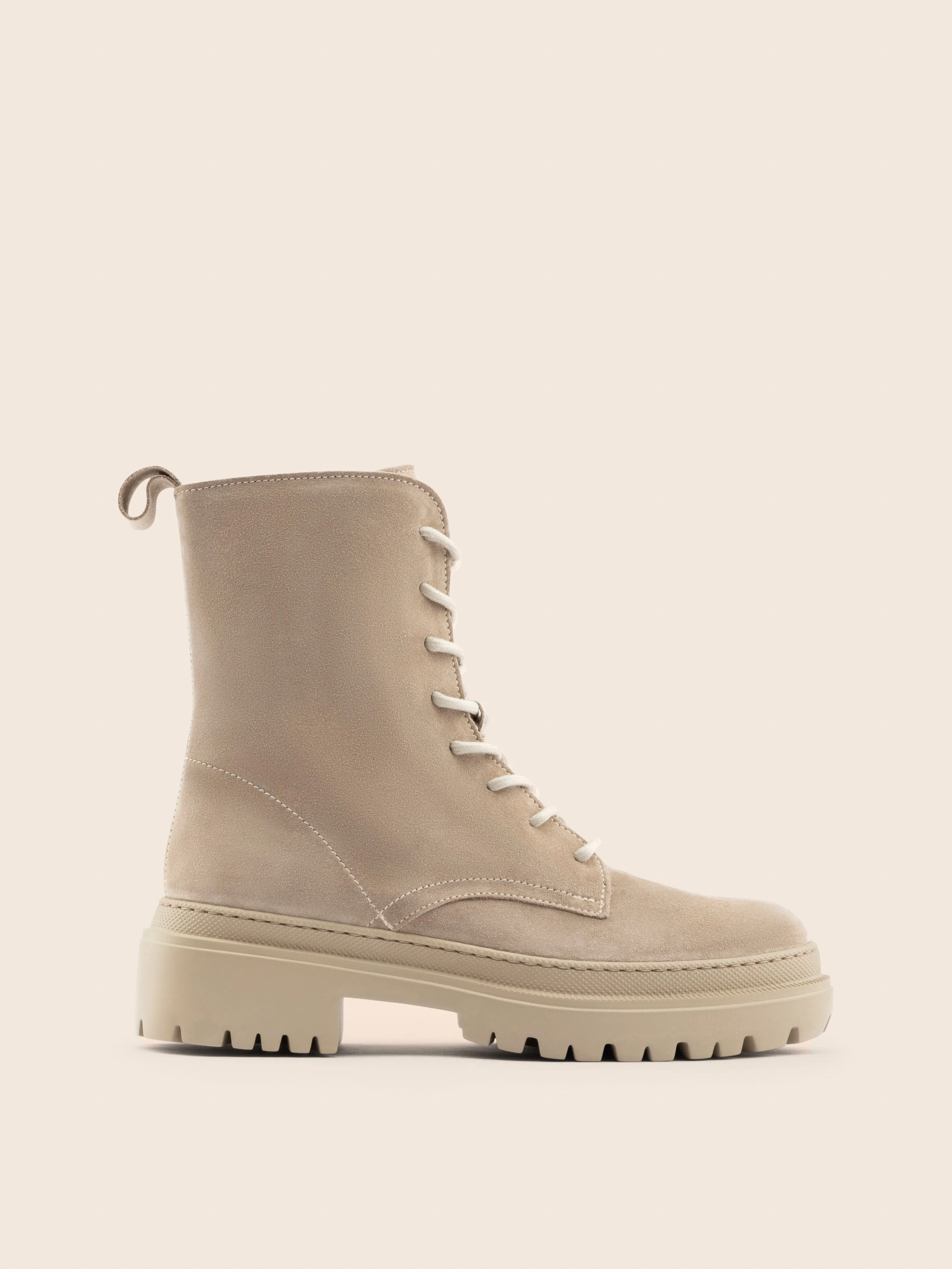 Garret Leather Combat Boots Imperfect Belluno Sand 40