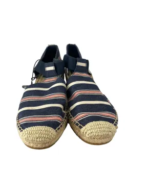 Shoes Heels Wedge By Tory Burch In Striped Pattern, Size: 8 Demi Lovato High Heels