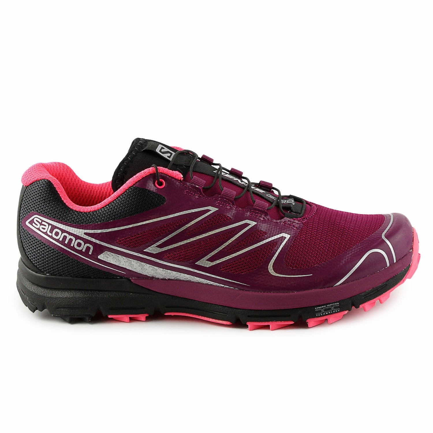 Salomon Sense PRO W Trail Running Shoe - Purple/Black/Pink (Womens) Manufacturing Country