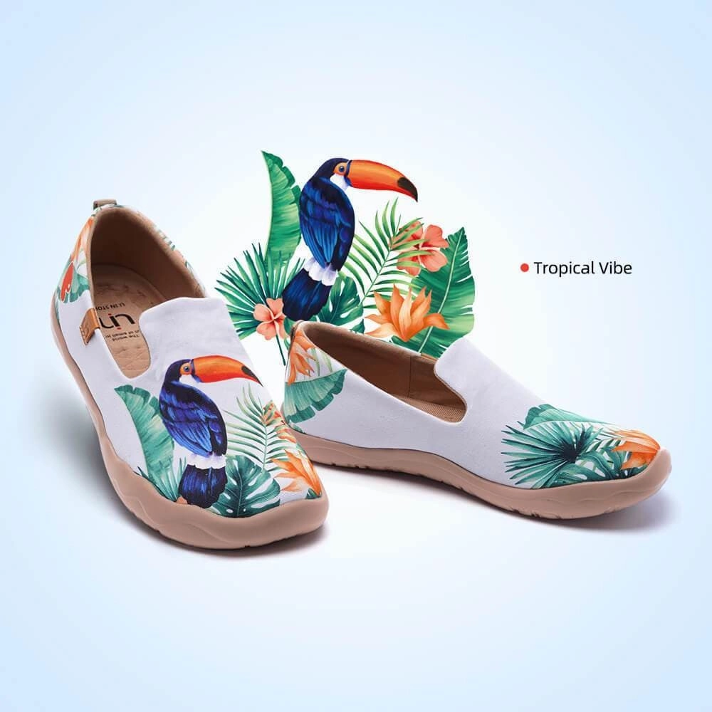 Tropical Vibe Vegan Penny Loafers