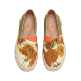Brand Name Espadrilles Van Gogh Sunflowers Marbella I Women