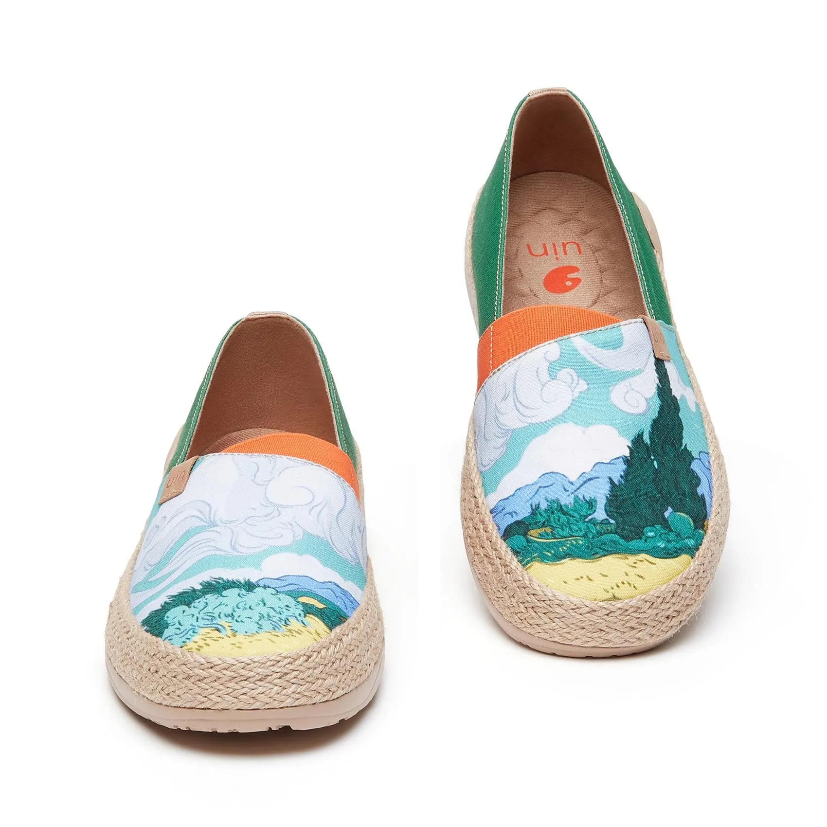 Van Gogh Wheatfield with Cypresses Marbella I Women Espadrille Crochet Pattern