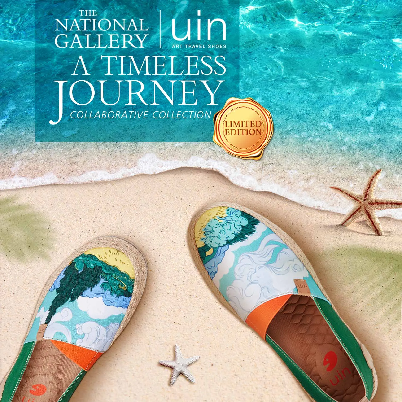 Van Gogh Wheatfield with Cypresses Marbella I Women Espadrilles Bow Tie