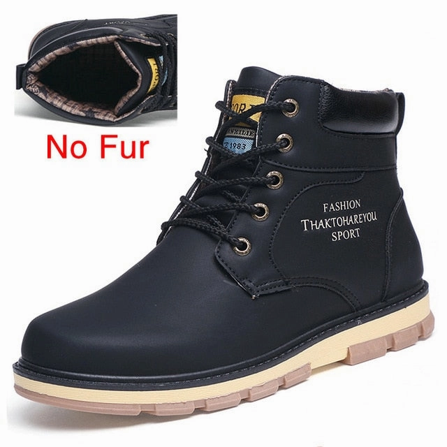 Peacocks Ankle Boots DEKABR Brand Hot Newest Keep Warm Winter Boots Men High Quality pu Leather Wear Resisting Casual Shoes Working Fashion Men Boots