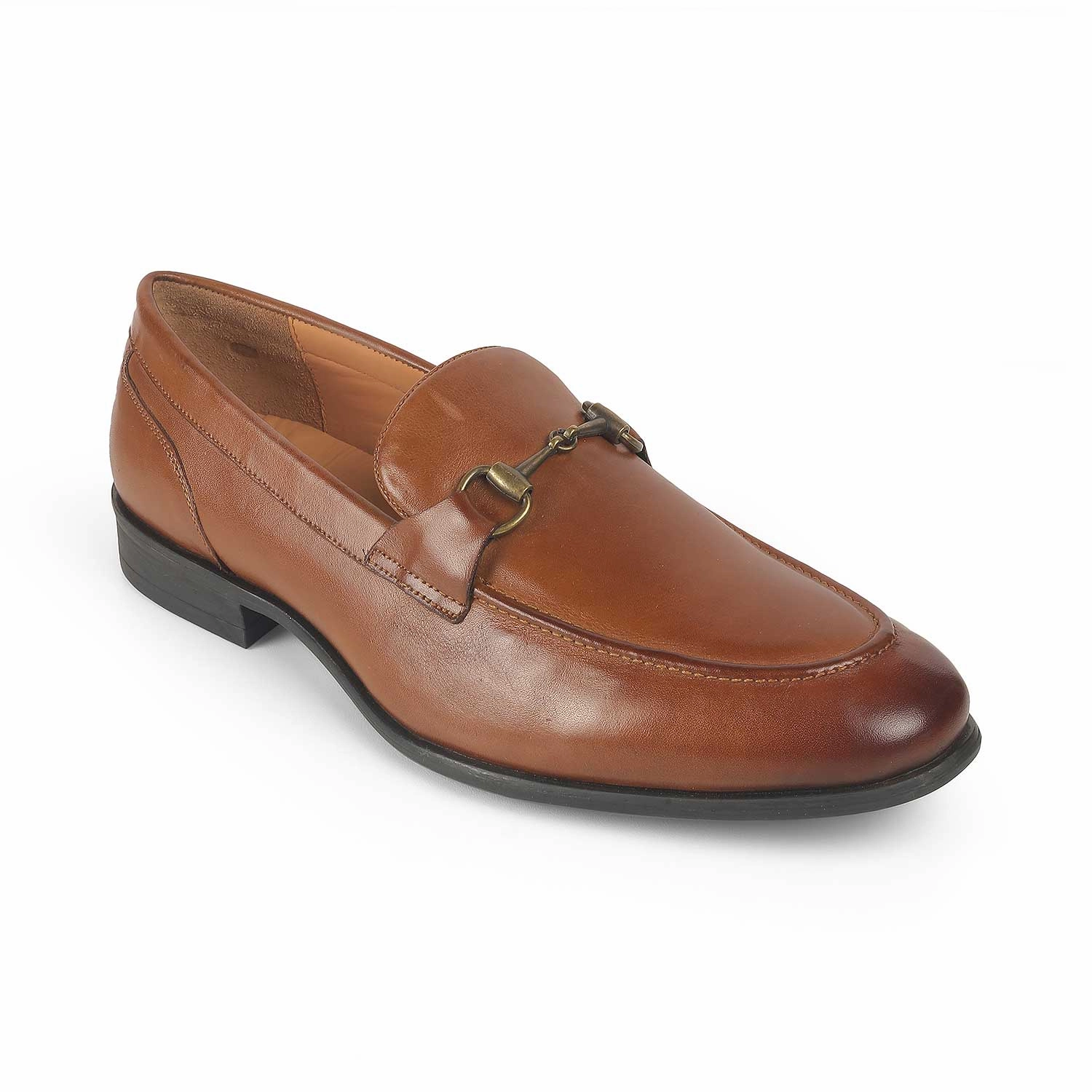 Tresmode Pierre Tan Men's Leather Horse-bit Loafers Loafers Scarosso