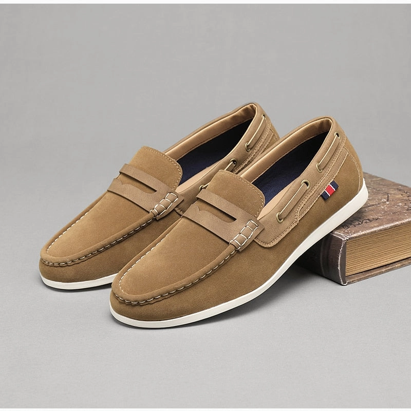 West Louis Designer Comfy Suede Loafers Leather Loafers Shoes