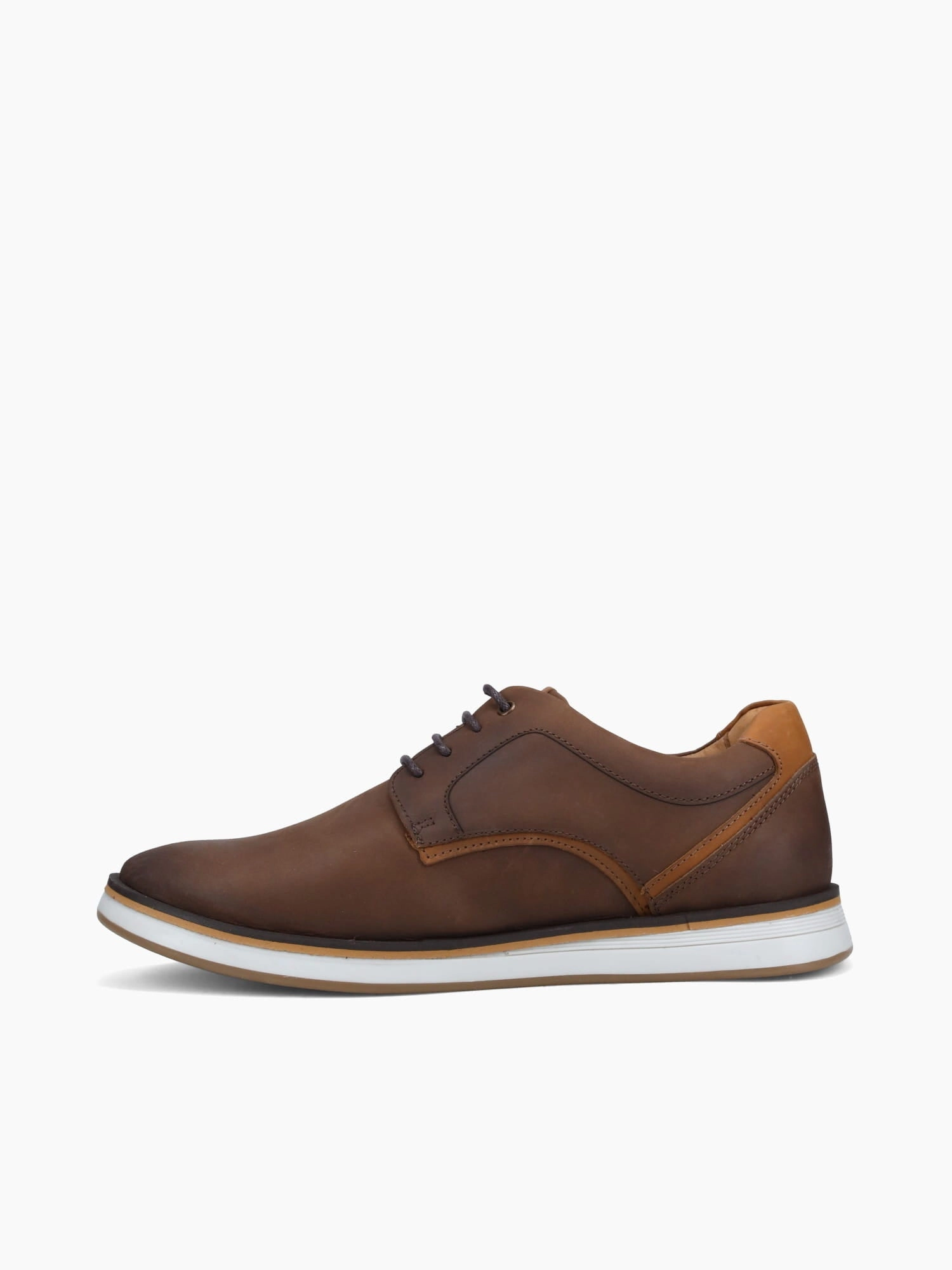 Vinsmoke Brown Cuero Oleo Brush Oxfords With Ribbon Laces