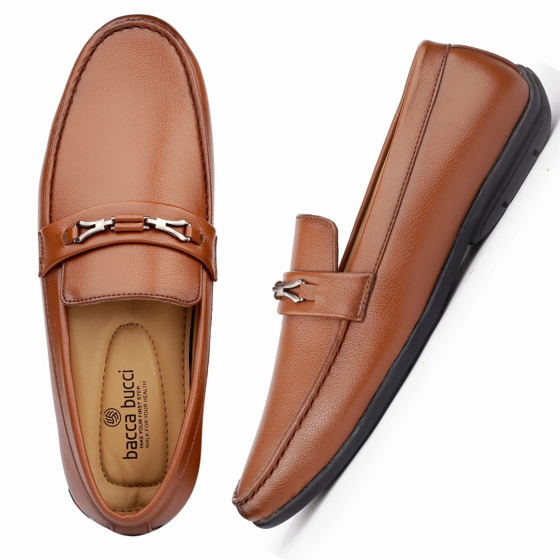 Bacca Bucci Men's LUNA Casual Slip-On Loafers Moccasins Lightweight Driving Shoes Slacks And Loafers