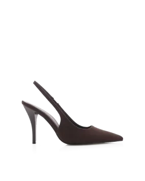 VALASCA - DARK CACAO SUEDE Weird High Heel Shoes