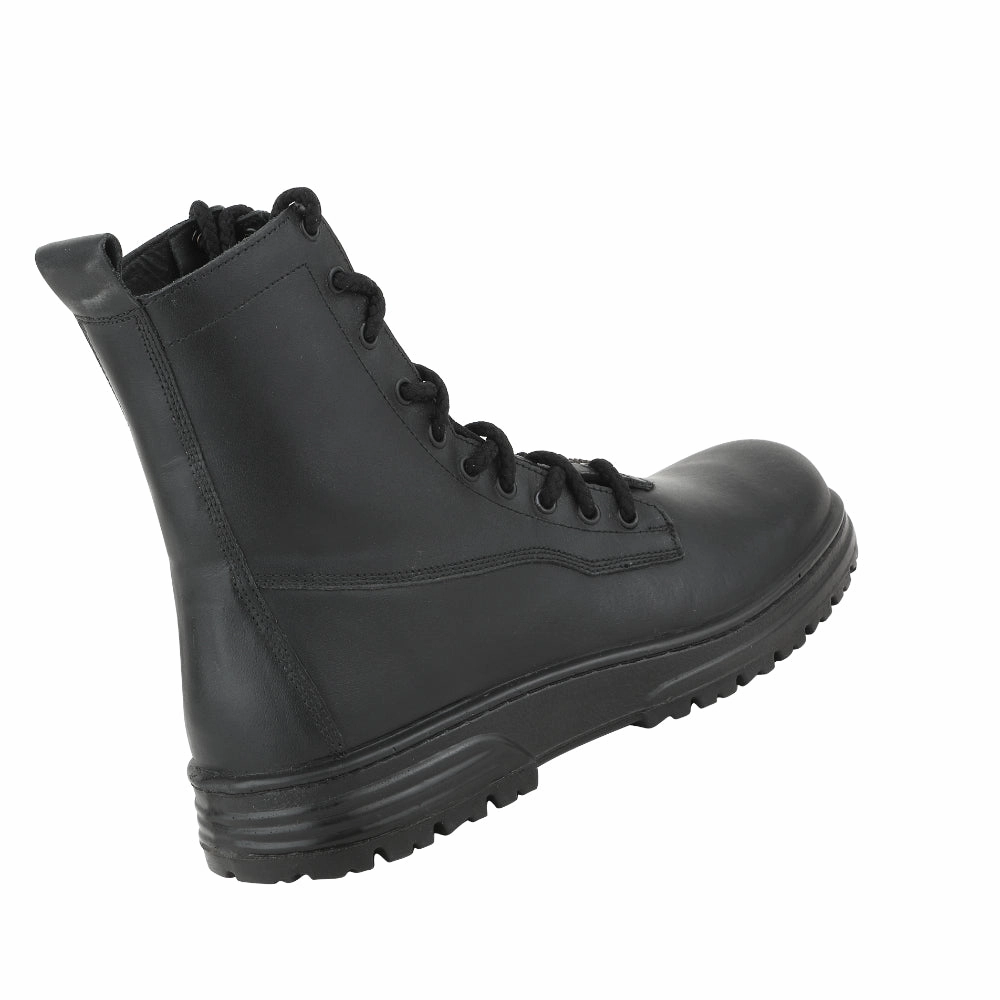 Warrior Black High Ankle Defence Jungle Boot For Men FLY-BOOT By Liberty Fabric Heeled Ankle Boots