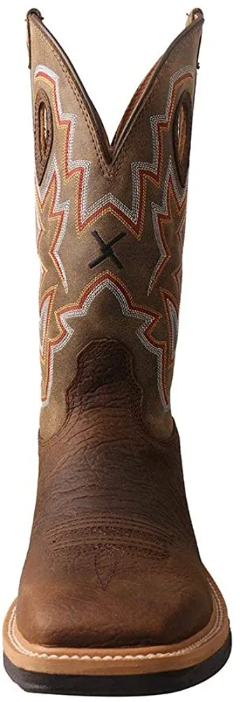 Twisted X Mens Alloy Toe Lite Western Boots - Casual Boots for Men - Taupe & Bomber, 12 D Best Wedge Work Boots 2024