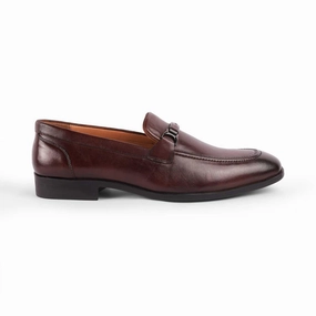 Tresmode Rofel Brown Men's Leather Loafers Approved Loafers