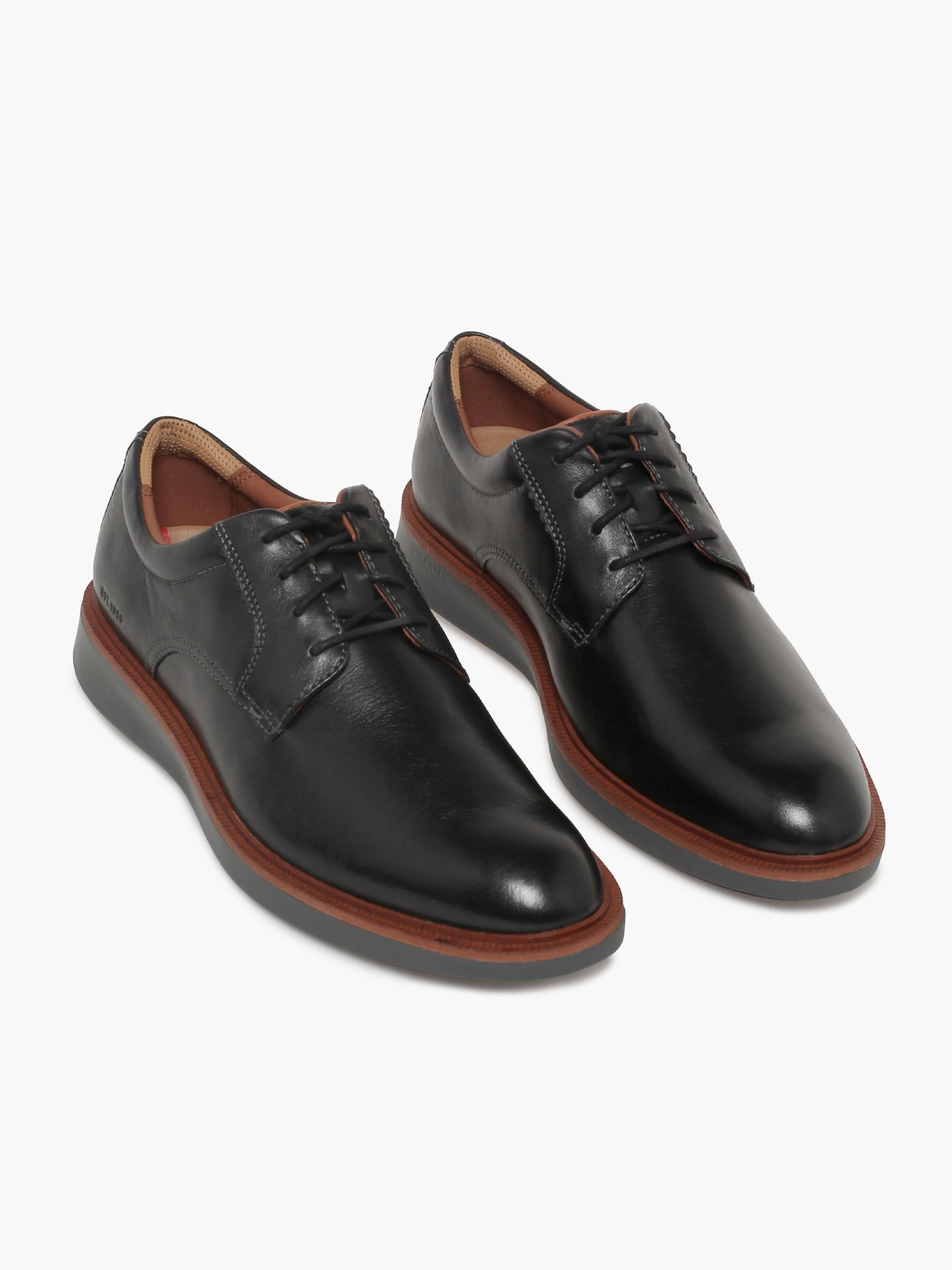 Derby Shoe Vs Oxford Xc Parker Plain Toe Black Leather 204383