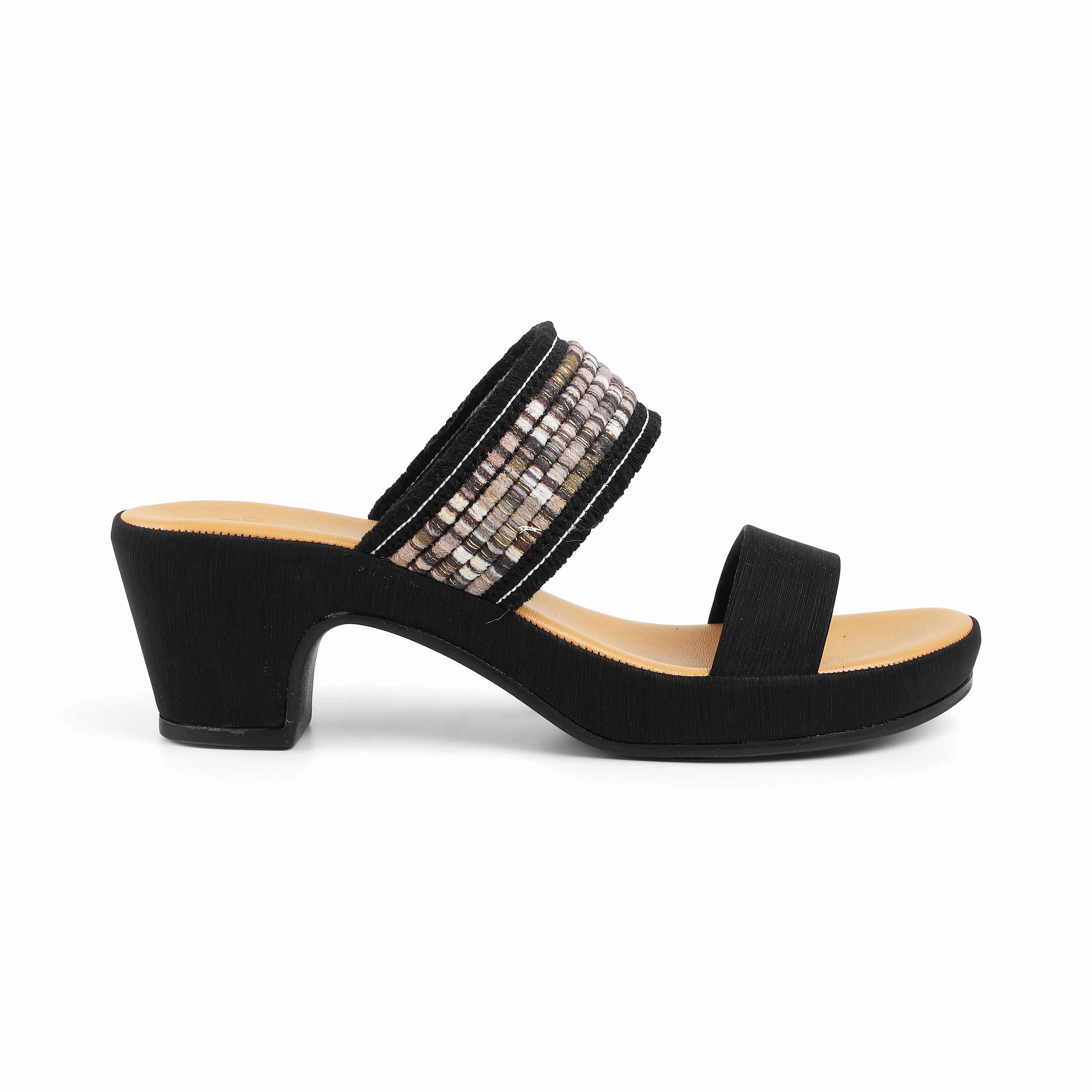 Spring Sandals Tresmode Athn Black Women's Dress Block Heel Sandals