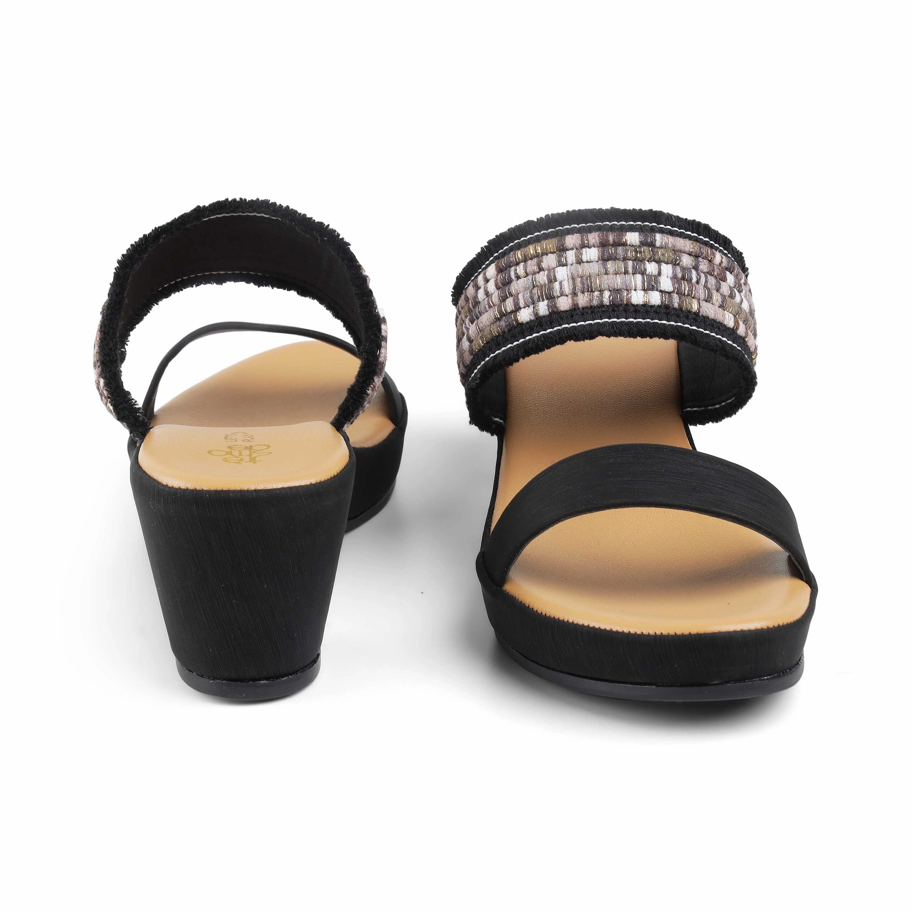 Best Comfy Sandals Tresmode Athn Black Women's Dress Block Heel Sandals